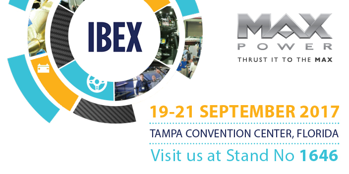 MAX POWER boat thrusters and accessories at IBEX 2017 Image