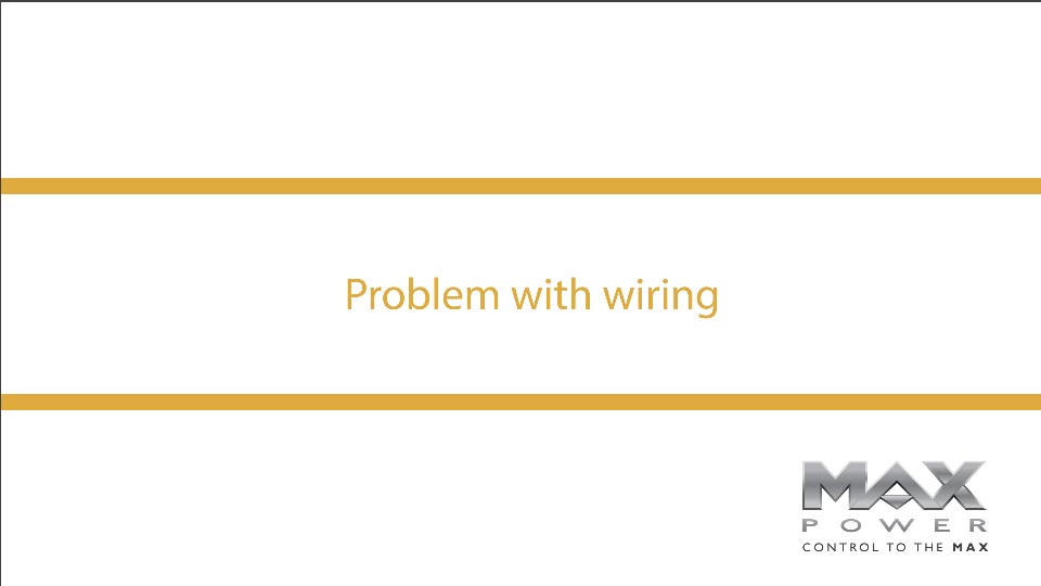 1. Having problem with wiring?